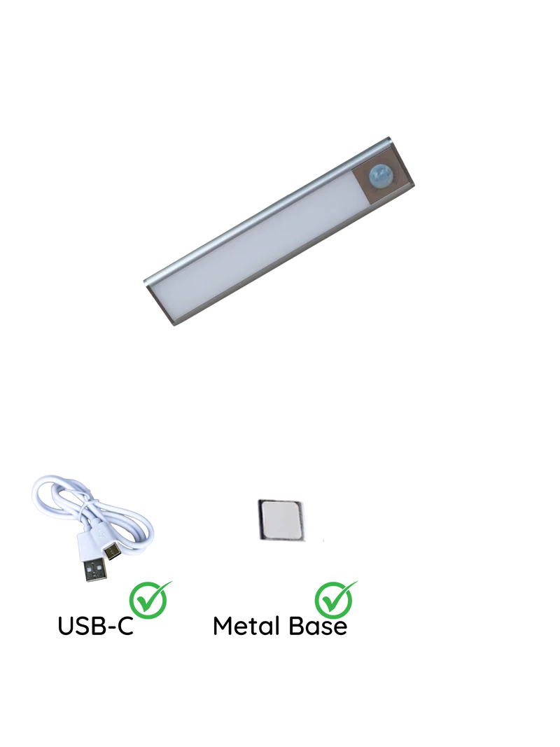 Der magnetische LED-Streifen - Offrotie-Lampe für Schränke, Küche, Bad - 3 Größen | Bewegungssensor | 3 Farbtemperaturen