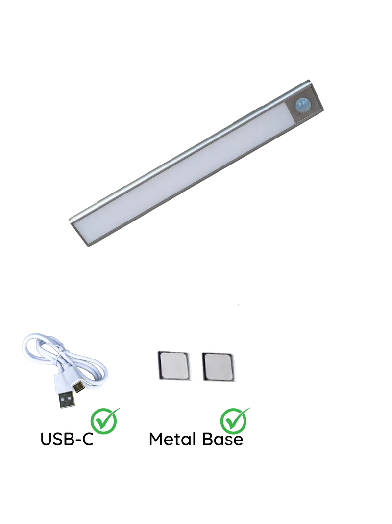 Der magnetische LED-Streifen - Offrotie-Lampe für Schränke, Küche, Bad - 3 Größen | Bewegungssensor | 3 Farbtemperaturen