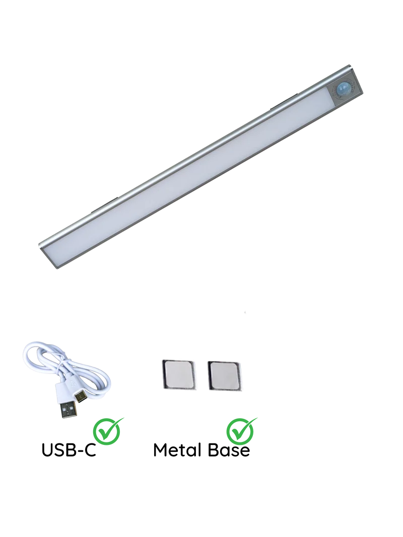 Der magnetische LED-Streifen - Offrotie-Lampe für Schränke, Küche, Bad - 3 Größen | Bewegungssensor | 3 Farbtemperaturen
