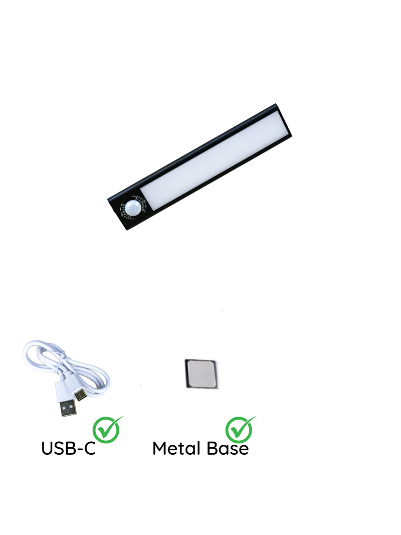 Der magnetische LED-Streifen - Offrotie-Lampe für Schränke, Küche, Bad - 3 Größen | Bewegungssensor | 3 Farbtemperaturen