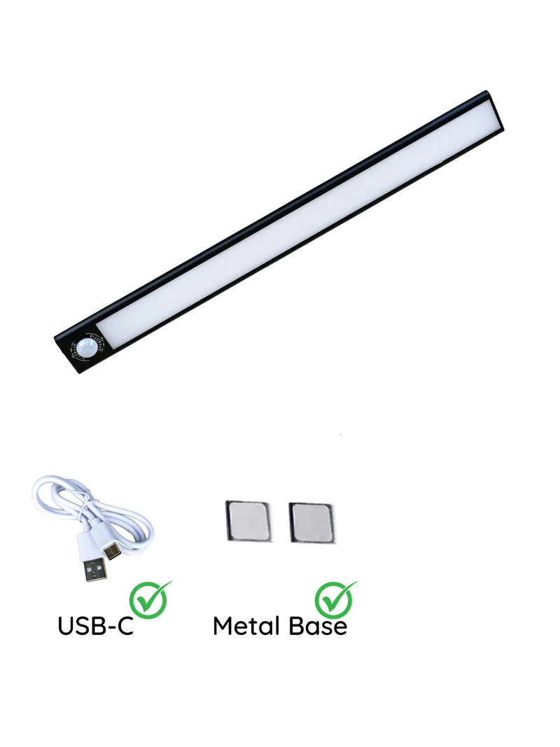 Der magnetische LED-Streifen - Offrotie-Lampe für Schränke, Küche, Bad - 3 Größen | Bewegungssensor | 3 Farbtemperaturen
