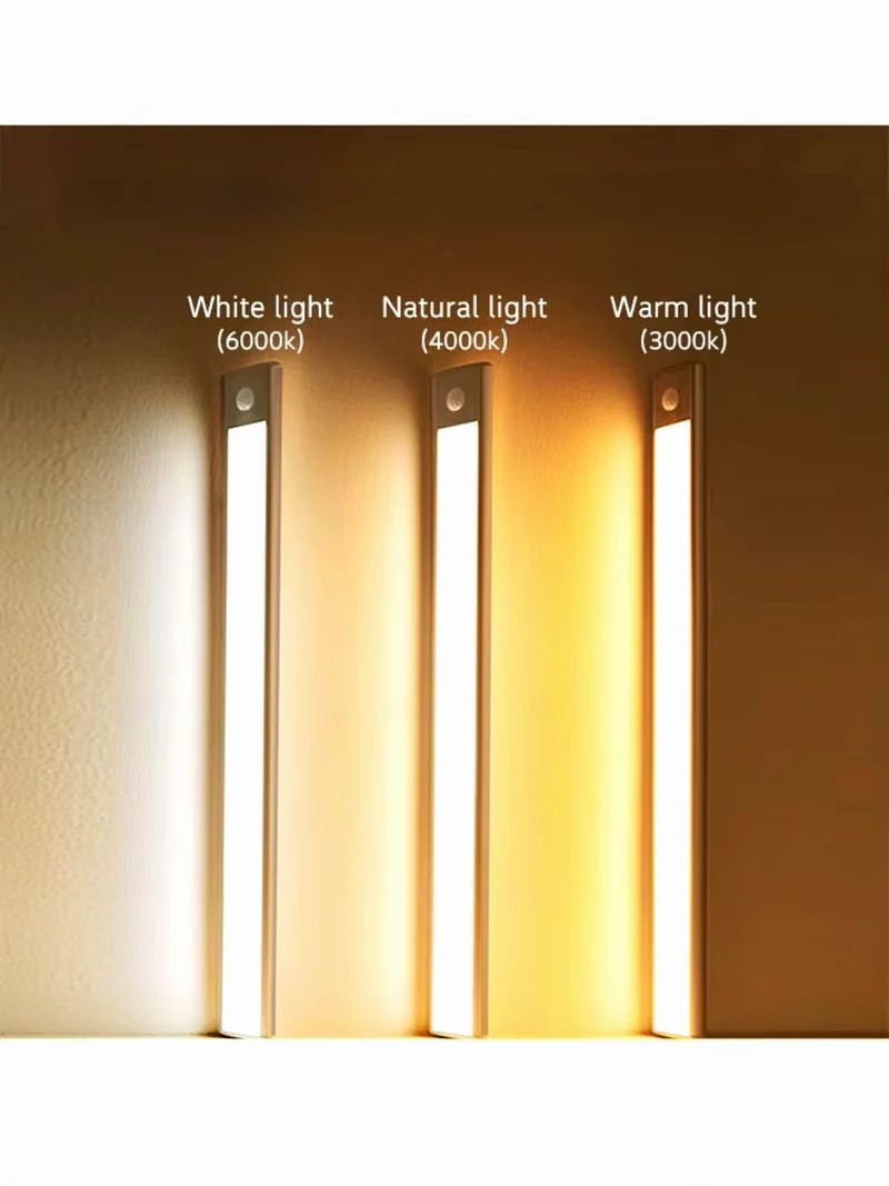 Der magnetische LED-Streifen - Offrotie-Lampe für Schränke, Küche, Bad - 3 Größen | Bewegungssensor | 3 Farbtemperaturen