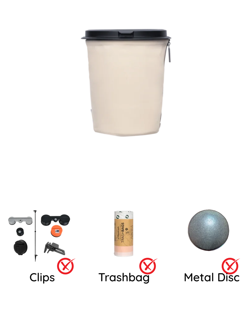 Der Flextrash Abfalleimer - Klein 3 Liter - Tragbar für Vanlife