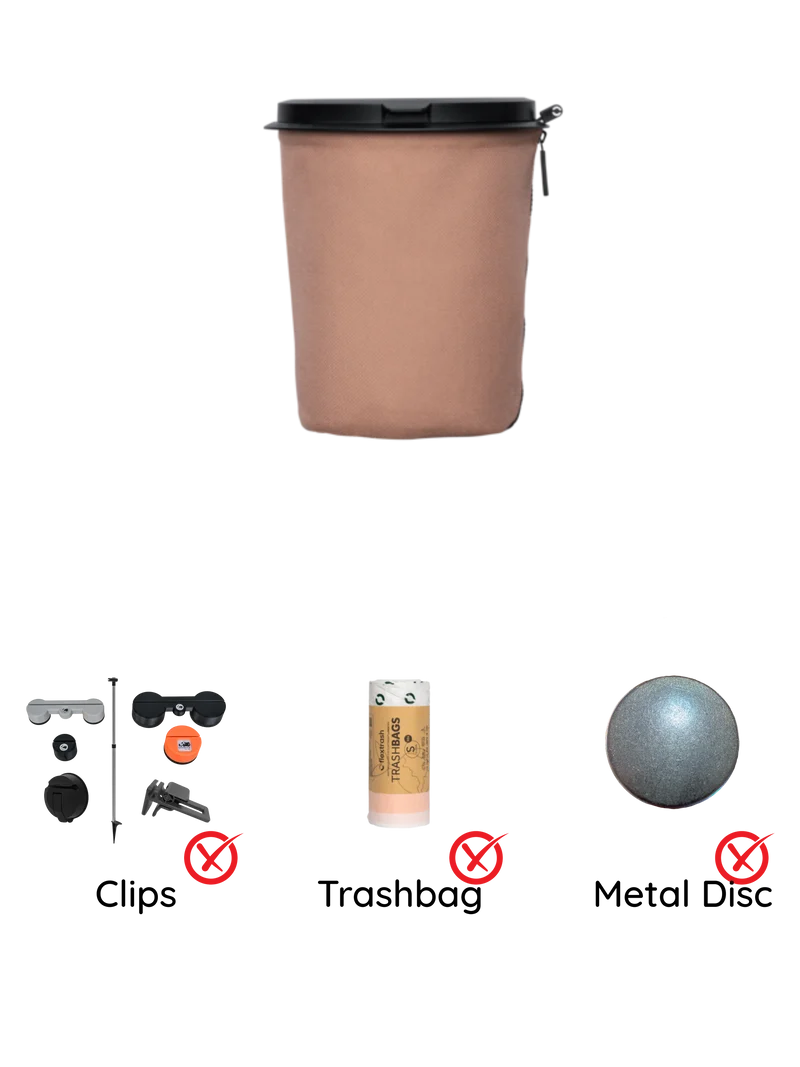 Der Flextrash Abfalleimer - Klein 3 Liter - Tragbar für Vanlife