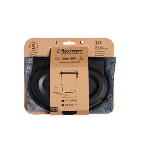Der Flextrash Abfalleimer - Klein 3 Liter - Tragbar für Vanlife
