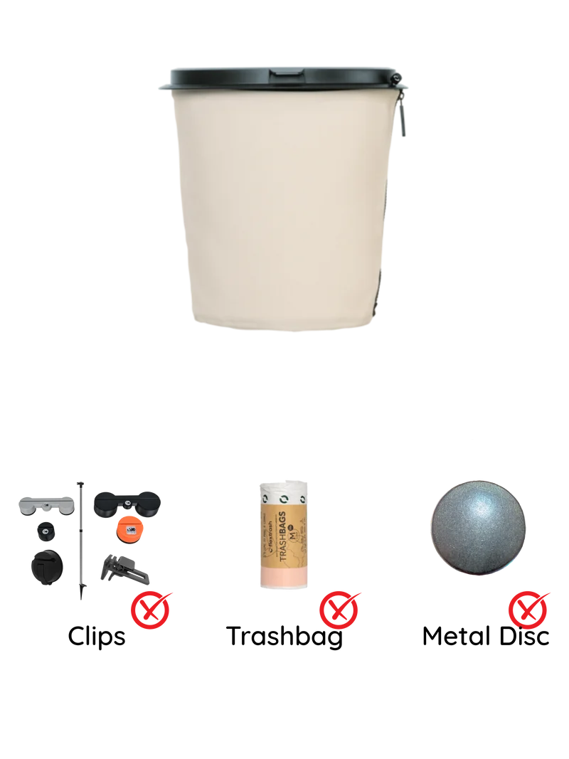 Der Flextrash Abfalleimer - Mittel 5 Liter - Tragbar für Vanlife