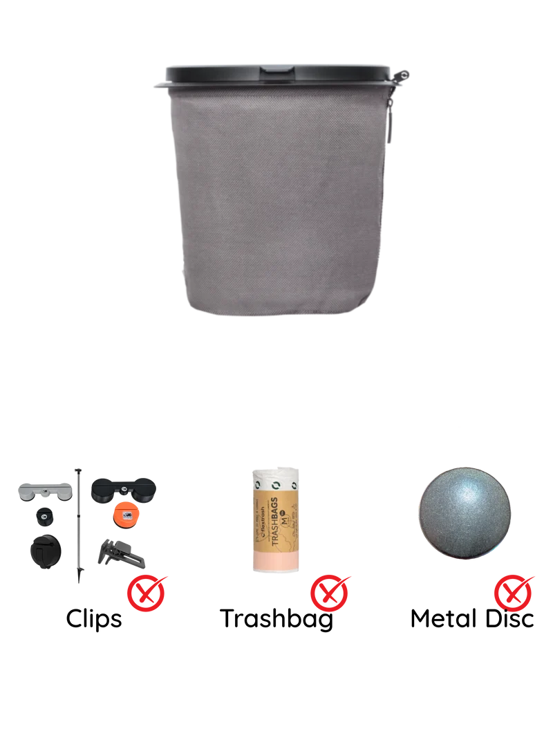 Der Flextrash Abfalleimer - Mittel 5 Liter - Tragbar für Vanlife