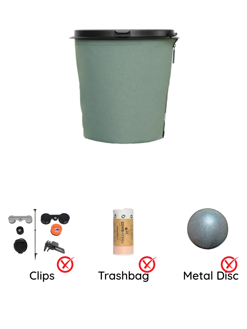 Der Flextrash Abfalleimer - Mittel 5 Liter - Tragbar für Vanlife