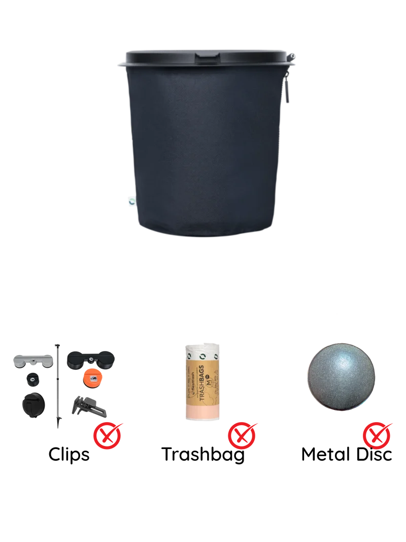 Der Flextrash Abfalleimer - Mittel 5 Liter - Tragbar für Vanlife