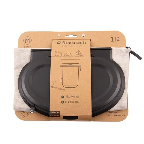 Der Flextrash Abfalleimer - Mittel 5 Liter - Tragbar für Vanlife