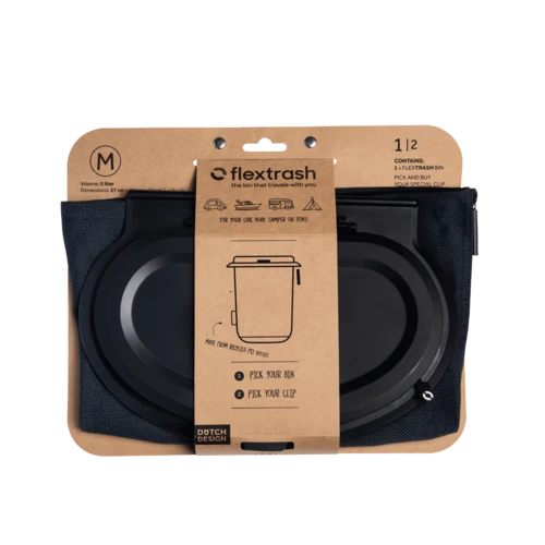 Der Flextrash Abfalleimer - Mittel 5 Liter - Tragbar für Vanlife