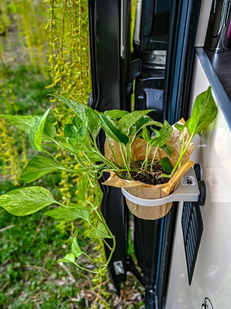 Der Blumentopfhalter und Blumentopf-Set magnetisch – Offrotie 3D-gedruckt – tragbar für Vanlife