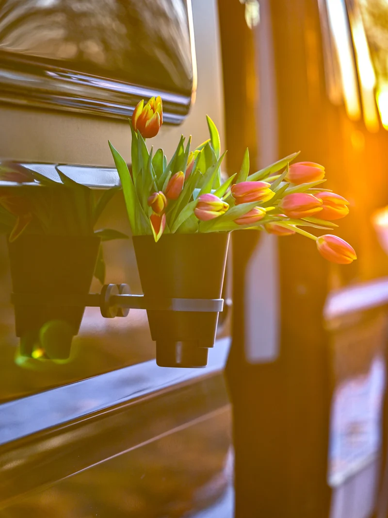 Der Blumentopfhalter und Blumentopf-Set magnetisch – Offrotie 3D-gedruckt – tragbar für Vanlife