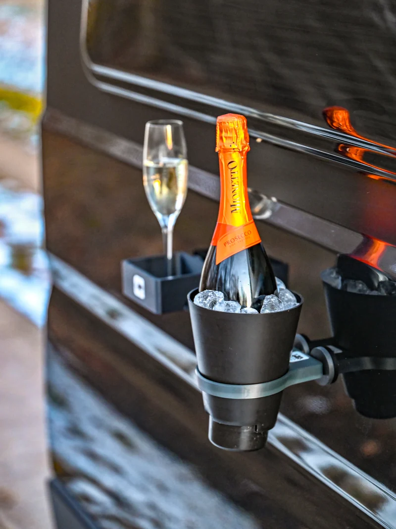 Der Blumentopfhalter und Blumentopf-Set magnetisch – Offrotie 3D-gedruckt – tragbar für Vanlife