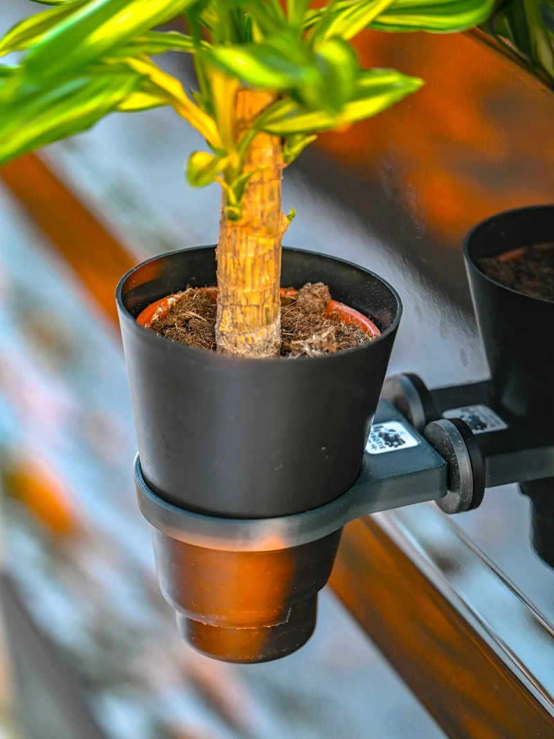 Der Blumentopfhalter und Blumentopf-Set magnetisch – Offrotie 3D-gedruckt – tragbar für Vanlife