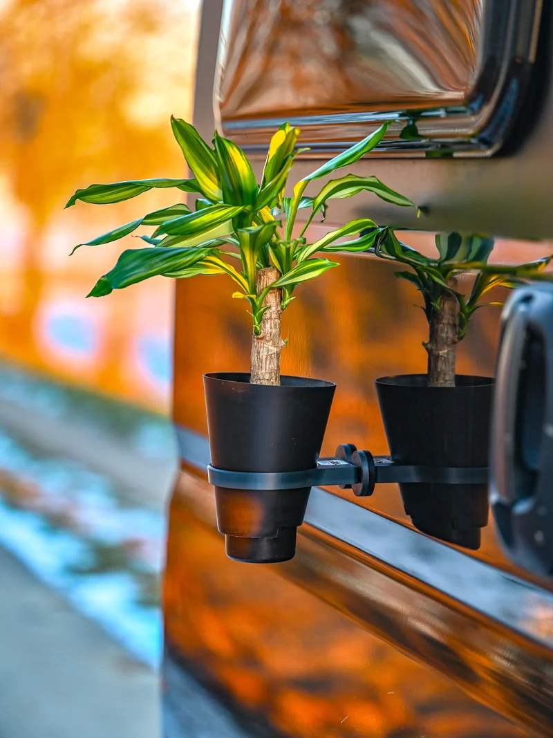 Der Blumentopfhalter und Blumentopf-Set magnetisch – Offrotie 3D-gedruckt – tragbar für Vanlife