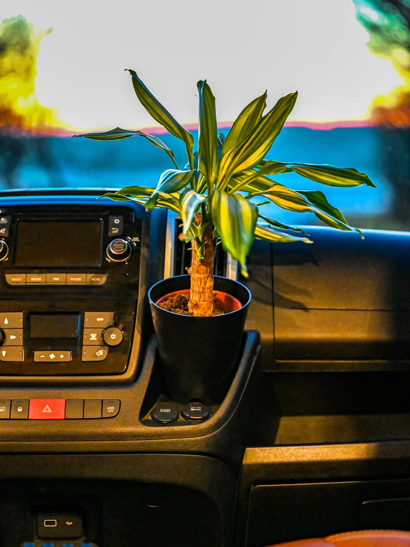 Der Blumentopfhalter und Blumentopf-Set magnetisch – Offrotie 3D-gedruckt – tragbar für Vanlife