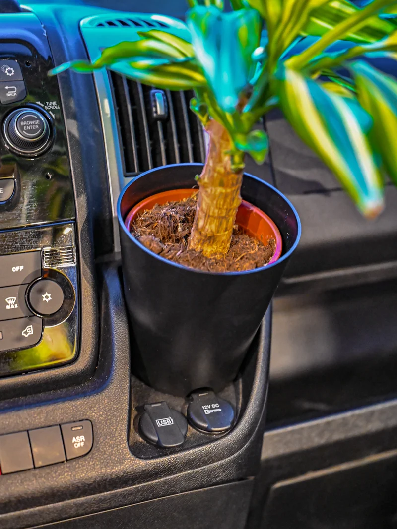 Der Blumentopfhalter und Blumentopf-Set magnetisch – Offrotie 3D-gedruckt – tragbar für Vanlife