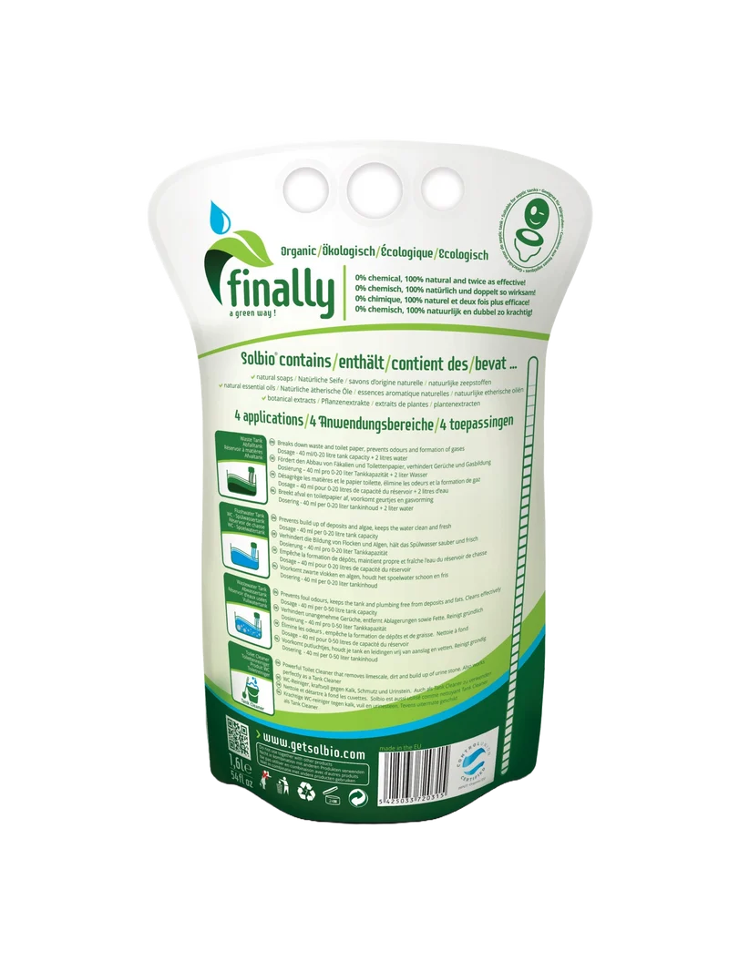 Das Bio Toilettenmittel - Solbio Original Toilettenmittel - Biologisch abbaubar für das Vanlife