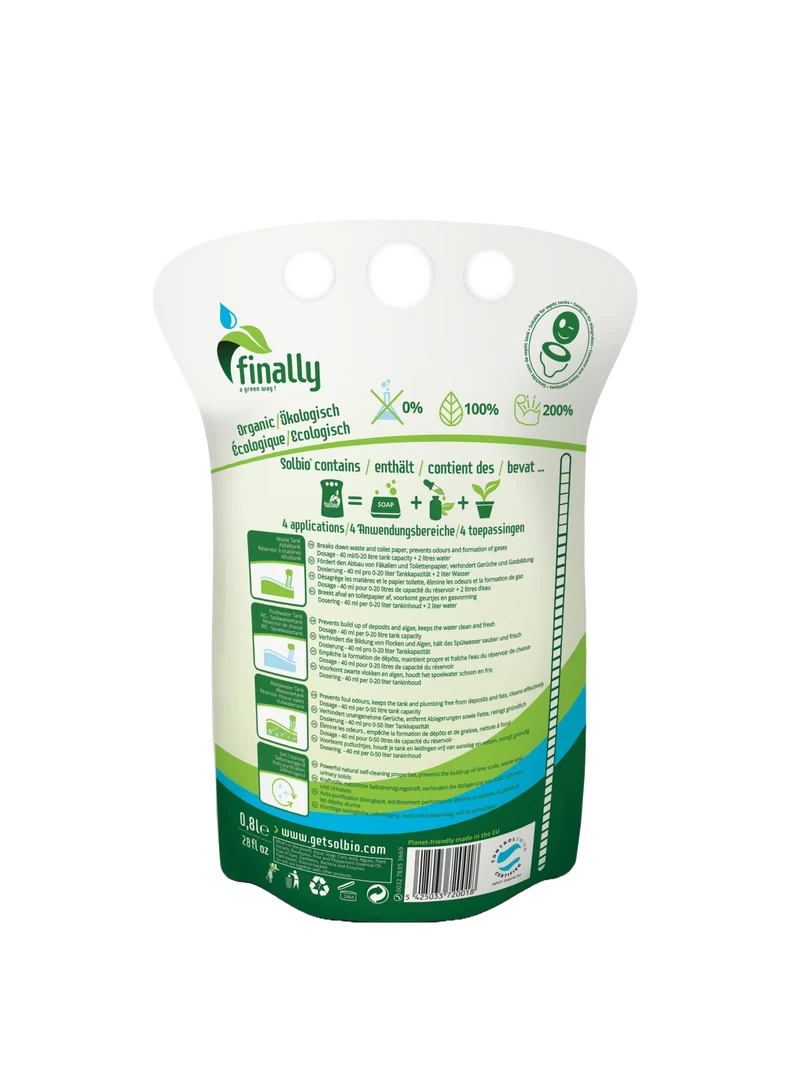 Das Bio Toilettenmittel - Solbio Original Toilettenmittel - Biologisch abbaubar für das Vanlife