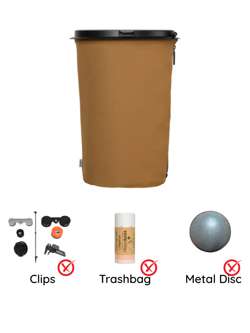 Der Flextrash Abfalleimer - Groß 9 Liter - Tragbar für Vanlife