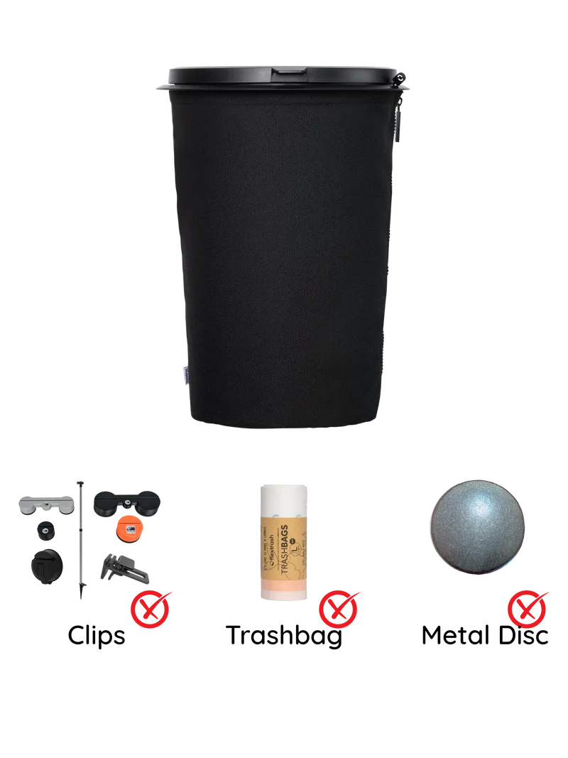 Der Flextrash Abfalleimer - Groß 9 Liter - Tragbar für Vanlife