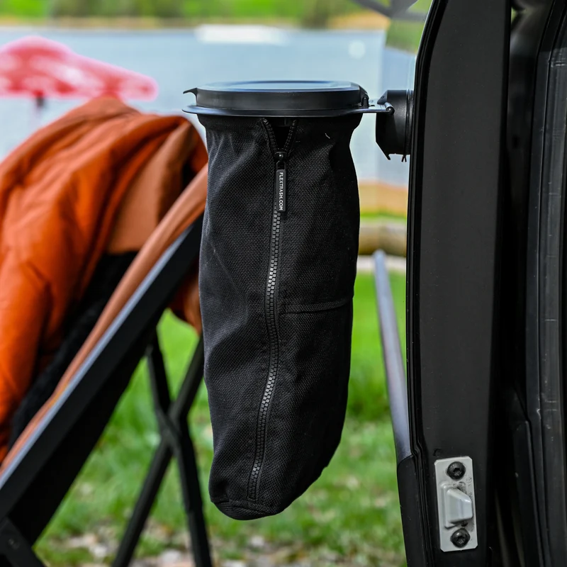Der Flextrash Abfalleimer - Groß 9 Liter - Tragbar für Vanlife