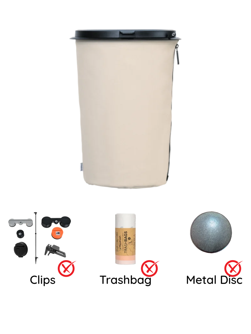 Der Flextrash Abfalleimer - Groß 9 Liter - Tragbar für Vanlife