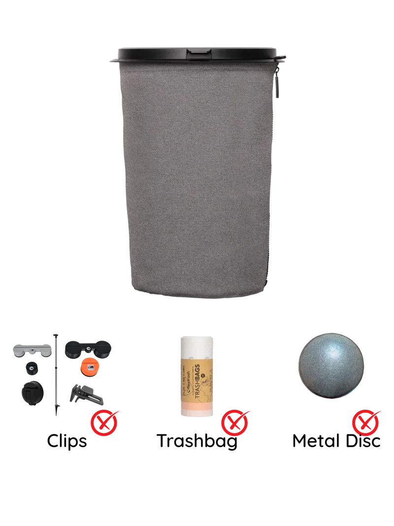 Der Flextrash Abfalleimer - Groß 9 Liter - Tragbar für Vanlife