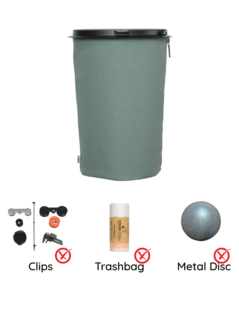 Der Flextrash Abfalleimer - Groß 9 Liter - Tragbar für Vanlife