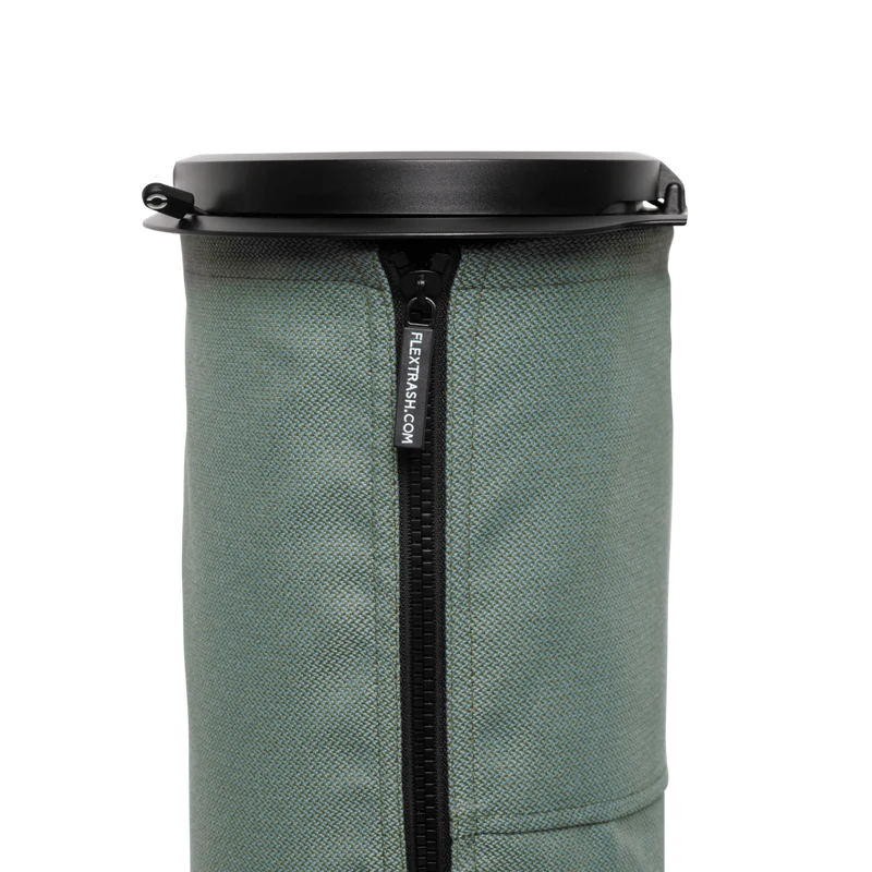 Der Flextrash Abfalleimer - Groß 9 Liter - Tragbar für Vanlife