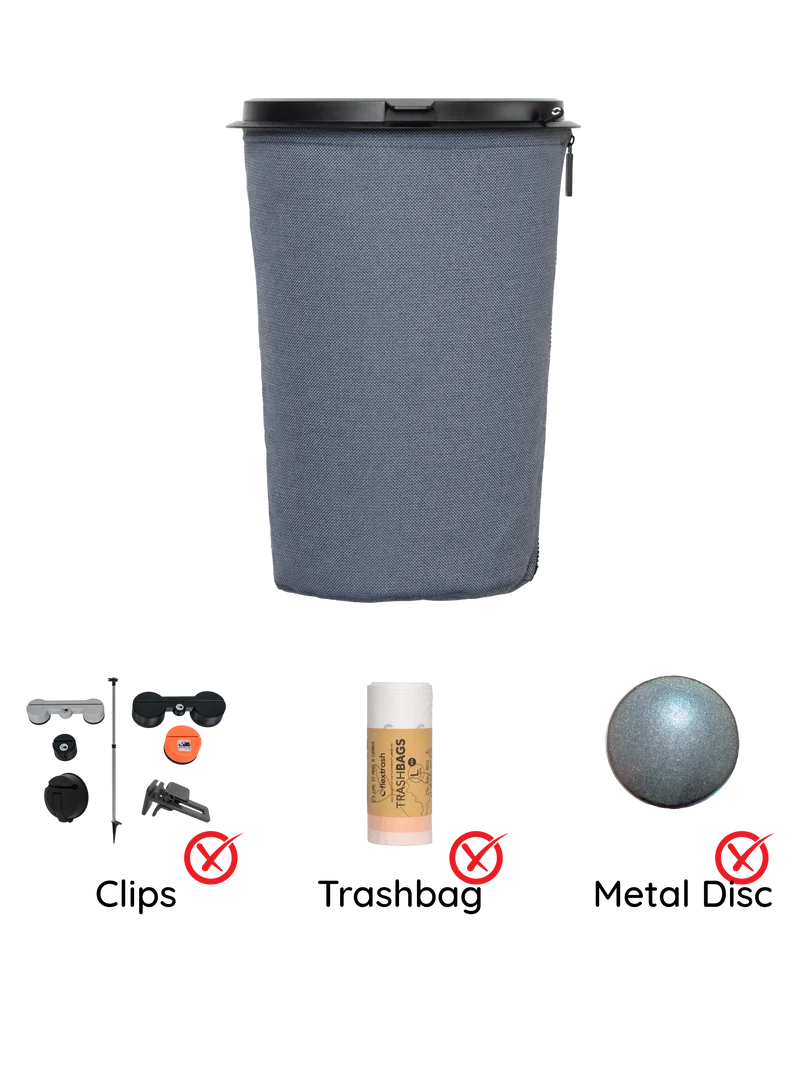 Der Flextrash Abfalleimer - Groß 9 Liter - Tragbar für Vanlife