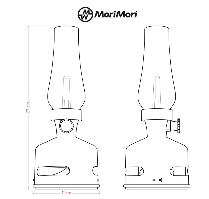 Die LED-Laterne mit Lautsprecher – Batteriebetrieben – Tragbar für das Vanlife