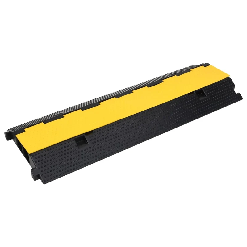 Dossi Passacavi con 2 Canali Set 2 Pezzi 100 cm in Gomma Passa Tubi e Condotte