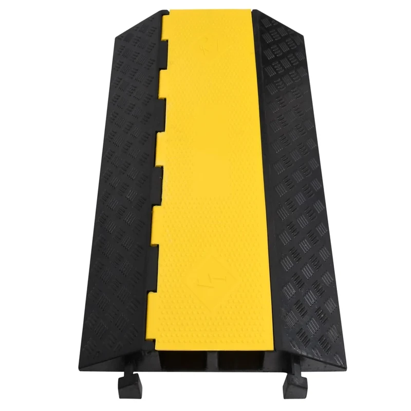 Dossi Passacavi con 2 Canali Set 2 Pezzi 100 cm in Gomma Passa Tubi e Condotte