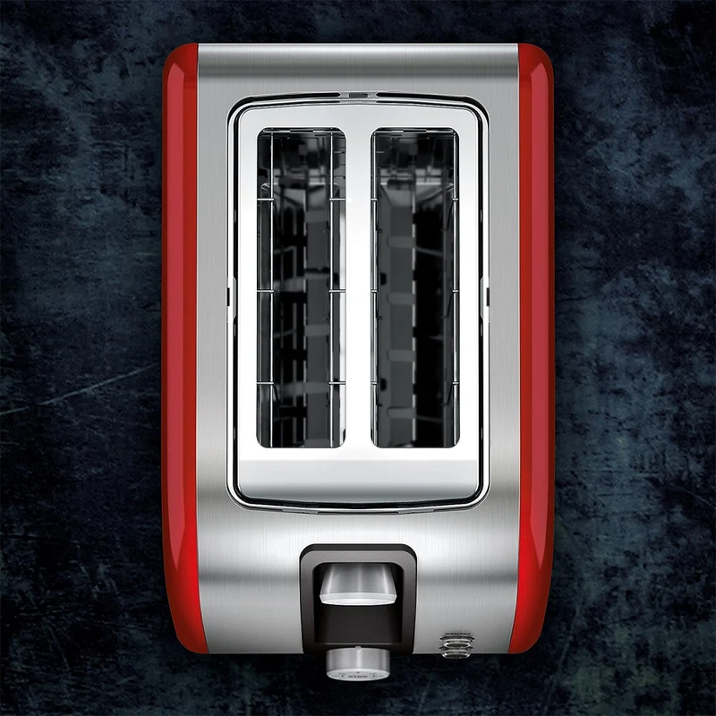 Tostapane Acciaio Inox Electrolux 850W 2 Vani 7 Modalità di Cottura Design Retrò