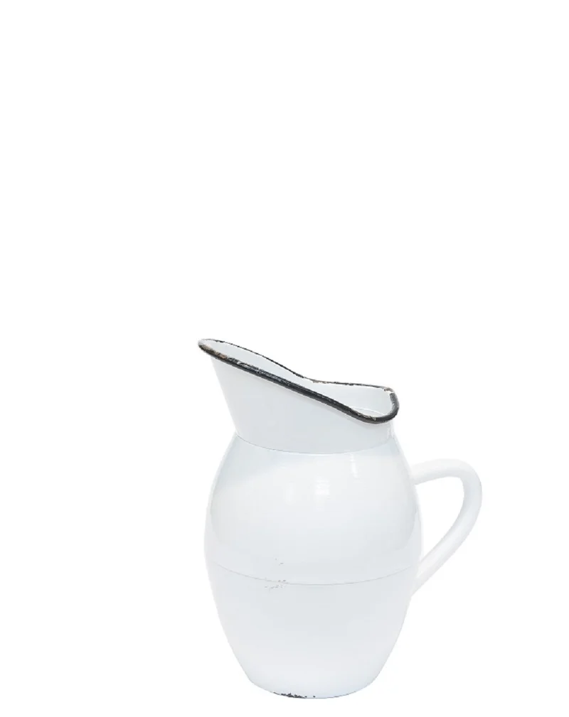 Brocca Metallo Bianco Smaltato