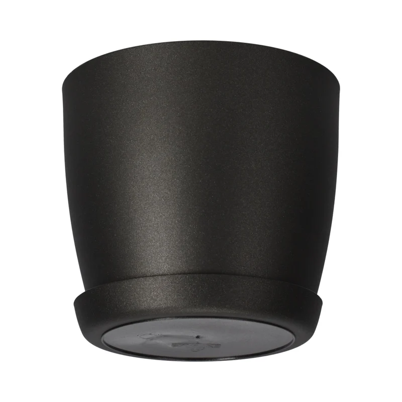 Copertura per vaso da fiori KADAX, vaso da fiori con supporto in grafite per soggiorno, 18 cm