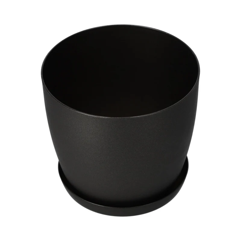 Copertura per vaso da fiori KADAX, vaso da fiori con supporto in grafite per soggiorno, 18 cm