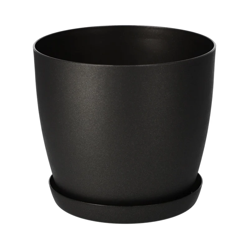 Copertura per vaso da fiori KADAX, vaso da fiori con supporto in grafite per soggiorno, 18 cm