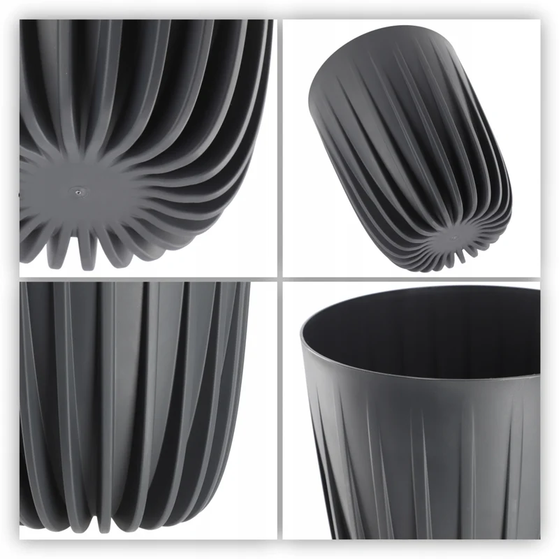 Vaso da fiori KADAX con inserto, rotondo, 25x30 cm, con coperchio in plastica.