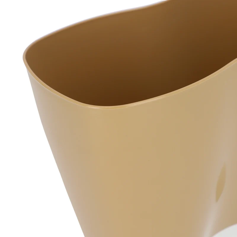 Vaso da fiori KADAX, Vaso da fiori, Vaso da fiori in plastica, Orchidea, 23 cm, Beige