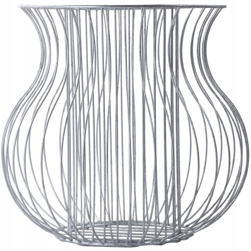 Vaso per gabbione KADAX, copertura per gabbione, cestello in acciaio, filo per gabbione zincato da 47 cm