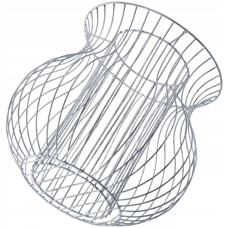 Vaso per gabbione KADAX, copertura per gabbione, cestello in acciaio, filo per gabbione zincato da 47 cm