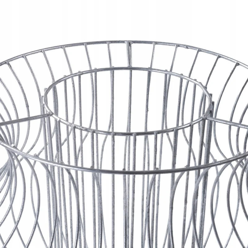 Vaso per gabbione KADAX, copertura per gabbione, cestello in acciaio, filo per gabbione zincato da 47 cm