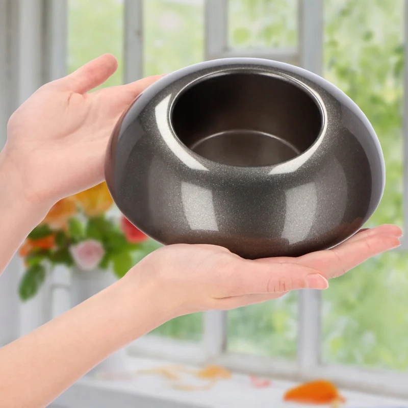Copertura per vaso da fiori KADAX per composizioni, centrotavola, base Ikebana, grafite, 9,5 cm