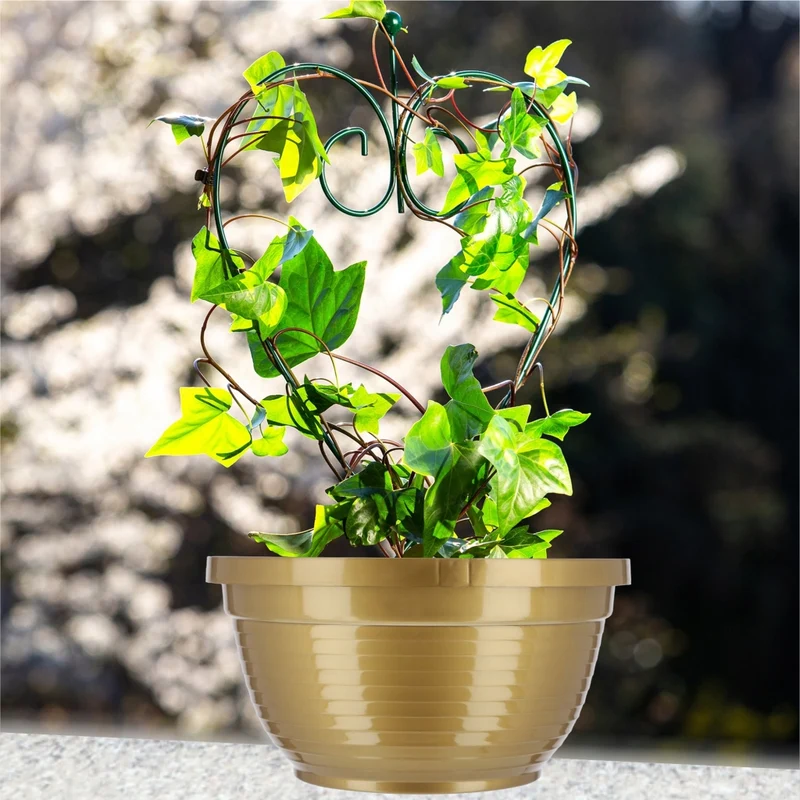 Vaso da fiori in plastica KADAX per cimitero, ideale per crisantemi, 20 cm.