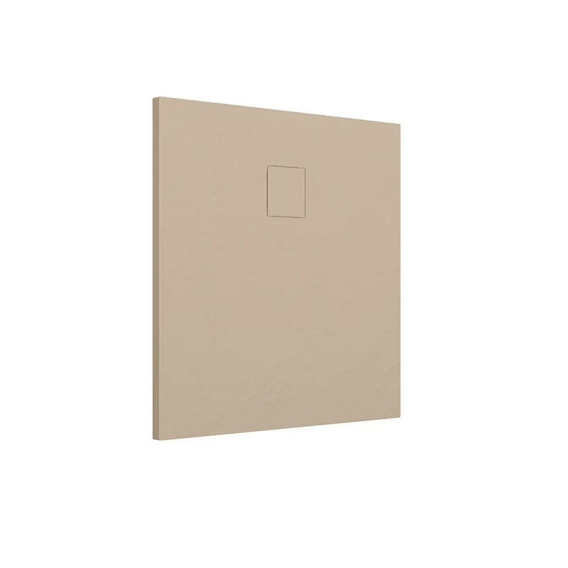 Piatto doccia 80x80 cm colore avorio effetto pietra | Samos