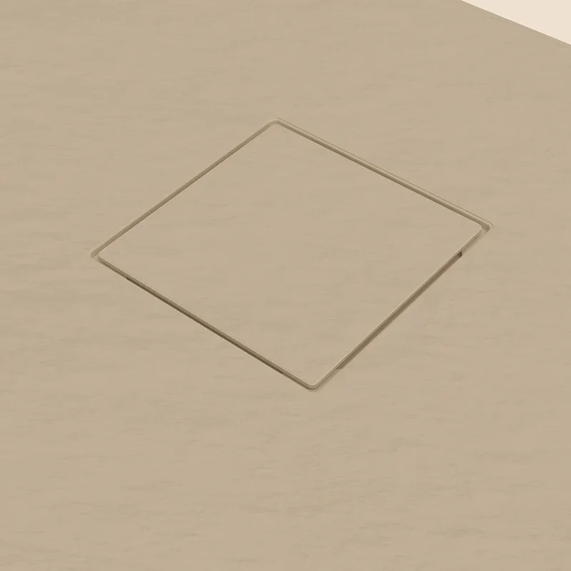 Piatto doccia 80x80 cm colore avorio effetto pietra | Samos
