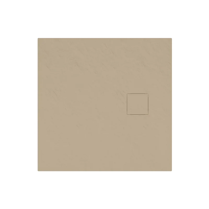 Piatto doccia 80x80 cm colore avorio effetto pietra | Samos